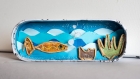 Boîte de conserve art - diorama- une boîte à la mer