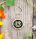 Circles key ring, porte clefs cercles -wood/bois