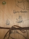 Carnet couverture bois avec illustration mappemonde