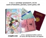 Protège passeport - porte cartes colibri 001