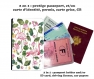 Protège passeport - porte cartes flamant rose  001