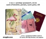 Protège passeport - porte cartes flamant rose  007