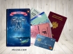 Protège passeport porte cartes - signe du zodiaque gémeaux 002