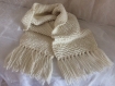 Echarpe femme tricotée main