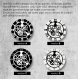 Horloge murale en vinyle 33 tours fait-main / thème game of throne daenerys, dragon, serie, tv, 