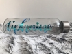 Bouteille en verre personnalisée | prénom | calligraphie