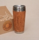  tasse de voyage cachemire oriental cadeau mug en bois de bamboo paisley 