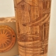 Tasse de voyage cadeau mug en bois de bamboo retro city 
