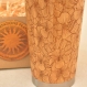PlumÉria tasse de voyage cadeau mug en bois de bamboo plumeria 
