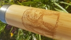 Bear ourse thermos en bois du bambou et acier inox avec gravure au laser