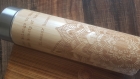 Star mandala thermos en bois du bambou et acier inox avec gravure au laser