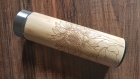 Sunflower thermos en bois du bambou et acier inox avec gravure au laser