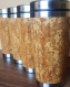 Tasse de voyage cadeau mug dentelle florale gravè en bois de bamboo motif blossom  