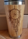 Tasse de voyage attrapeur de rÊves cadeau mug en bois de bamboo