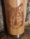  tasse de voyage loup chien cadeau d homme mug en bois de bamboo wolf dog 