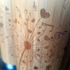 Tasse de voyage cadeau mug en bois de bamboo dandelion notes 