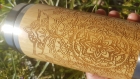 Tasse de voyage pÉtale mandala cadeau personnalisé mug en bois de bamboo petal mandala 