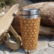 My honey tasse de voyage mug en bois de bamboo cadeau personnalisé avec le gravure 