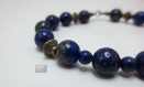 Bracelet femme pierre naturelle lapis lazuli grade ab