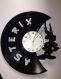 Pendule asterix et obelix en disque vinyle horloge uderzo