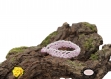 Bracelet au crochet aerin coton oeko tex blanc, perles rose nacré 17,5 cm de long. 1,5 cm de large, un bijou au crochet féminin.