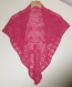 Magnifique chale rose au crochet