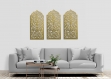 3d décoration murale ajourée, fenetre marocain, arabesque,40 x 80 cm, panneau décoratif, peinture en bois, décoration de salon, décoration murale orientale, ornement