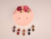 Bougie bijou décoration fleurs séchées pendentif chat amethyste