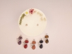 Bougie bijou décoration fleurs séchées pendentif chat pierre de nuit