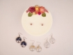 Bougie bijou décoration fleurs séchées boucles d'oreilles arbre de vie en pierres