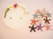 Bougie bijou décoration fleurs séchées immortelles pendentif étoile quartz