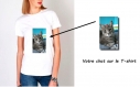 T-shirt avec votre chat