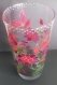 Vase fleuri rose 
