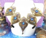 Purple crystal baroque necklace