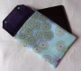 Housse de tablette de 8 à  pouces turquoise à grands motifs floraux