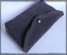 Pochette de sac gris ardoise sobre et chic, doublée coton imprimé