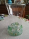 Vase à fleurs en verre transparent