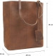 Gusti sac à main en cuir pour femmes grand - cassidy sac à bandoulièrecabas 13l sac marron