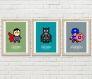 9 affiches super héros, décoration pour enfant et adolescent, chambre garçon, cadeau