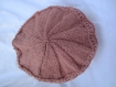 Béret fillette original et confortable couleur praliné - pièce unique artisanale - taille 4-10 ans - automne / hiver - laine acrylique