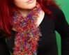 Echarpe femme ou adolescente en laine acrylique multi couleur