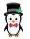 12 découpes scrapbooking papa pingouin, noel, animaux, neige, froid, banquise, papier, embellissement, décoration, création, die cut