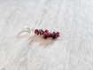 Pendentif en perles irrégulières pépites de grenat rouge naturel