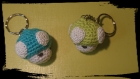 Porte clef / champignon / crochet
