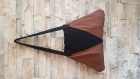 Sac à main triangle fabrication artisanale pièce unique 