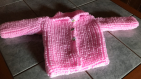Gilet bébé divers coloris en laine acrylique 