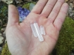 Pierre naturelle - pointe de cristal de roche brut - lithothérapie - 15~45mm, + programme/soin quantique