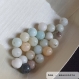 Perle - amazonite - 10 perles 6mm
