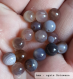 Perle - agate botswana - 40 perles 6mm