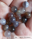 Perle - agate botswana - 10 perles 8mm